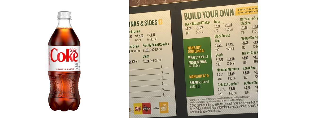 Subway Menu