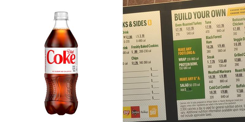 Subway Menu