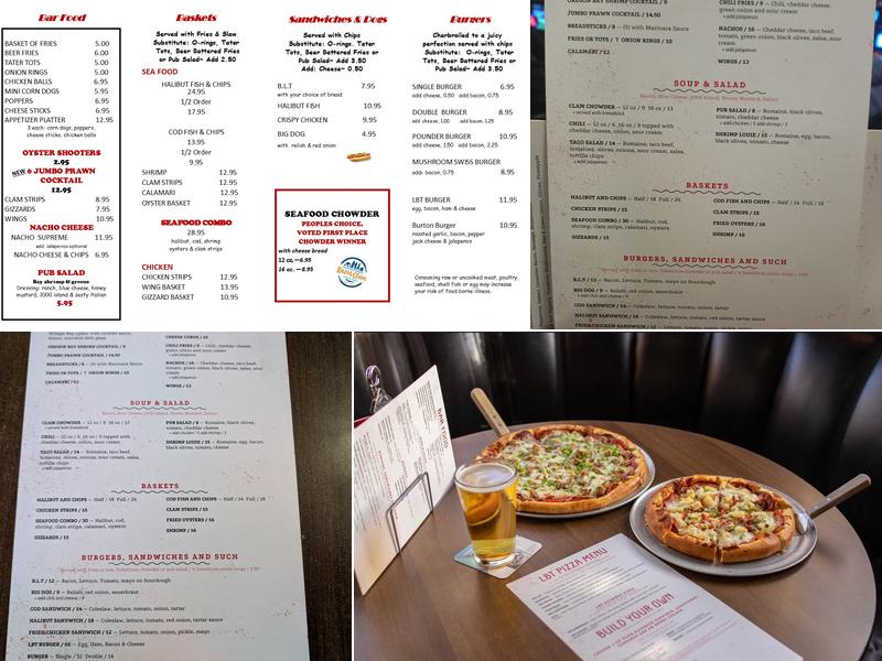 Long Beach Tavern Menu