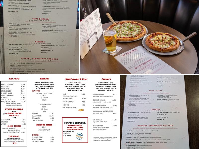 Long Beach Tavern Menu