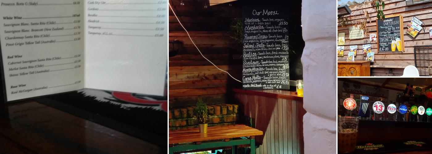 The Crown & Shamrock Inn Menu