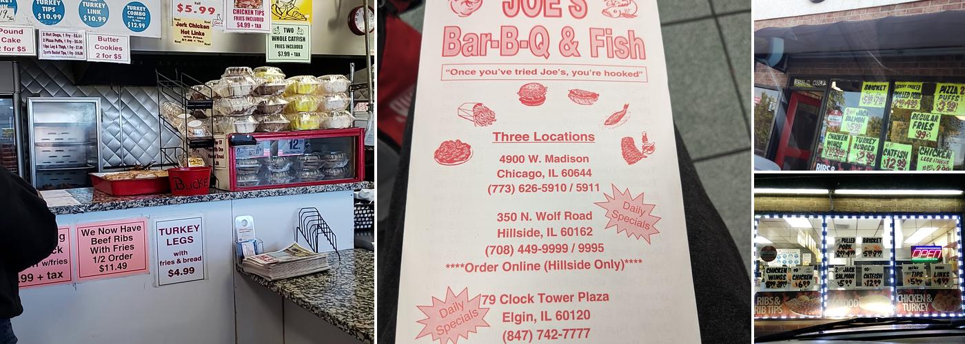 Joe's BBQ & Fish Menu