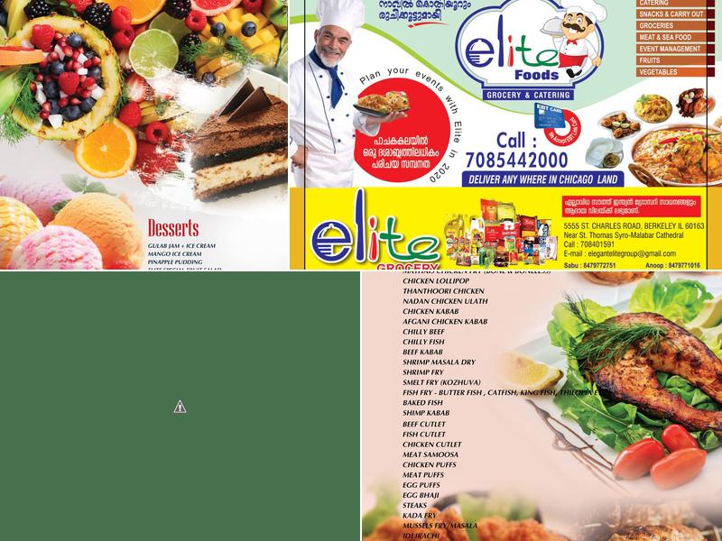 Elite Indian Catering Menu