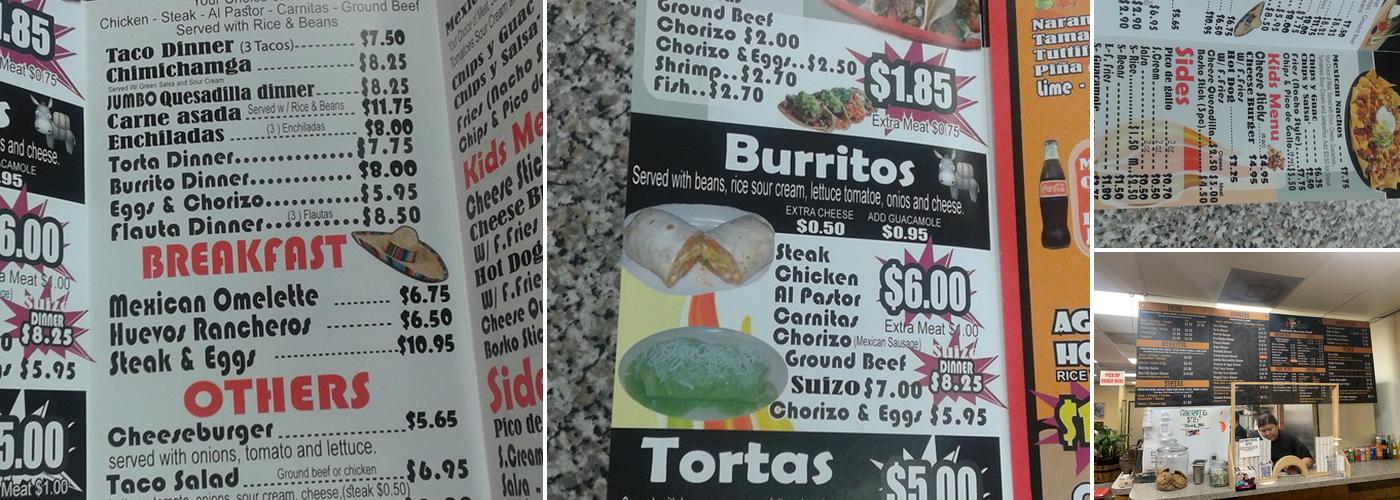 My Taco Menu