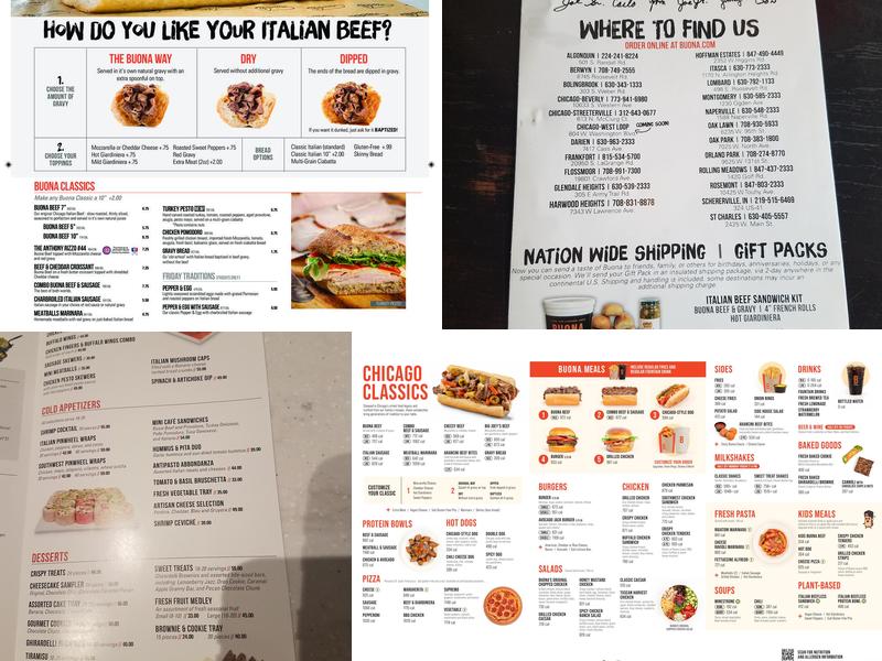 Buona - Flossmoor Menu