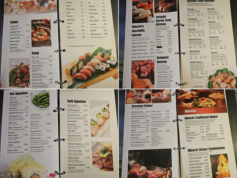 Woow Sushi Menu