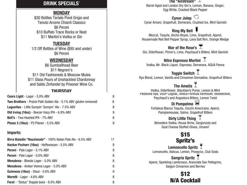 Lucca's Pizzeria & Ristorante Menu