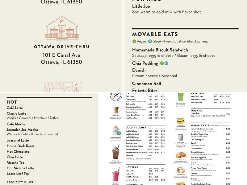 Jeremiah Joe Coffee - Downtown Ottawa Menu