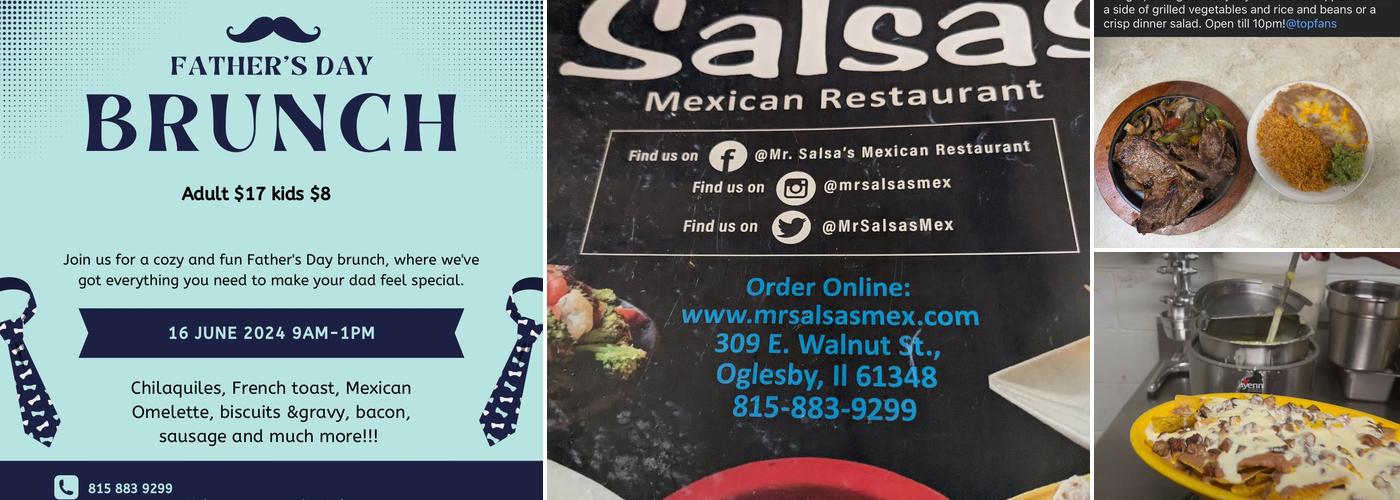 Mr. Salsa's, Inc. Menu