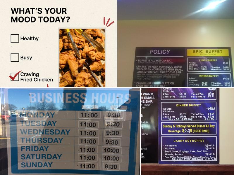 Epic Buffet Menu