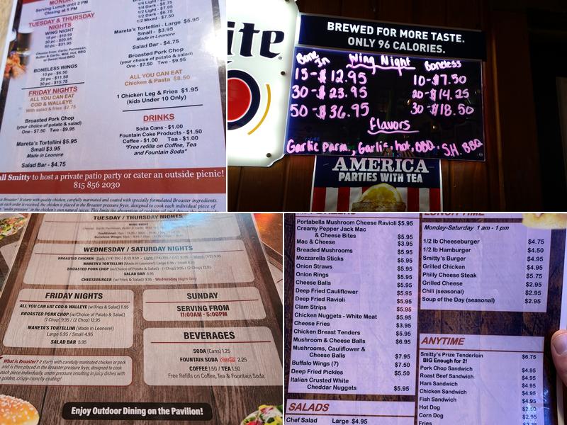 Smitty's Bar & Grill Menu