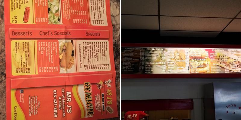 Mr. J's Hot Dogs & Gyros Menu