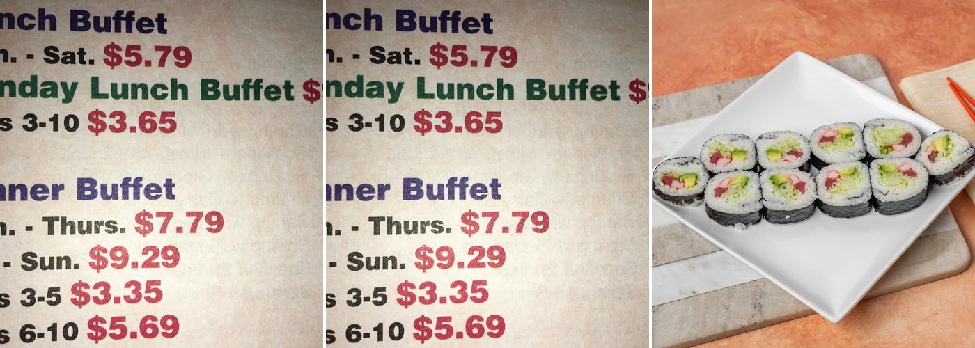 C J Supreme Buffet Menu