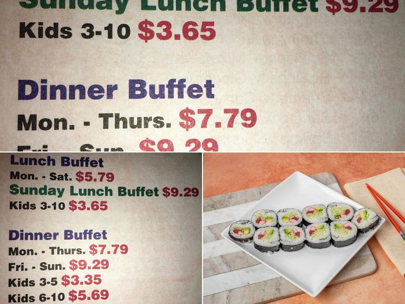 C J Supreme Buffet Menu