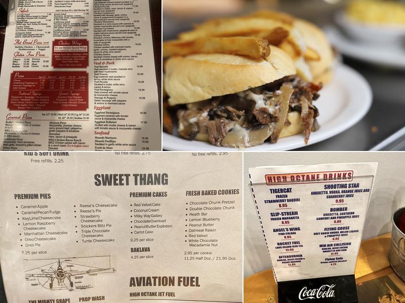 Flight Deck Restaurant Menu
