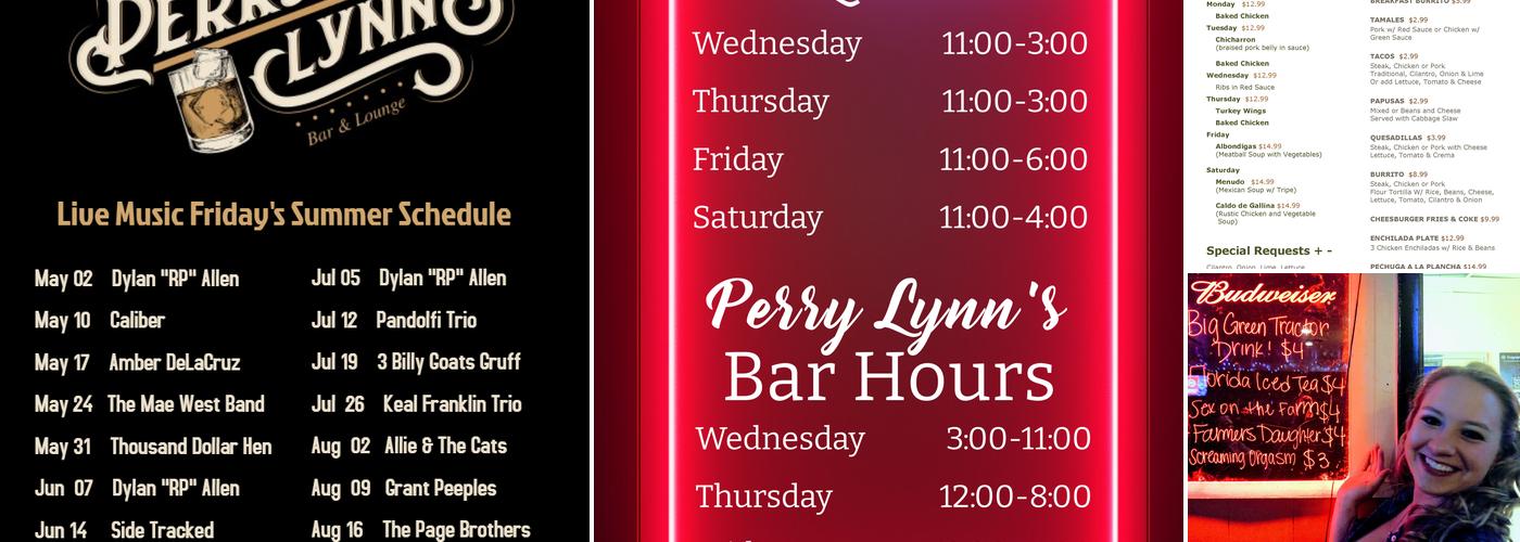Perry Lynn's Menu