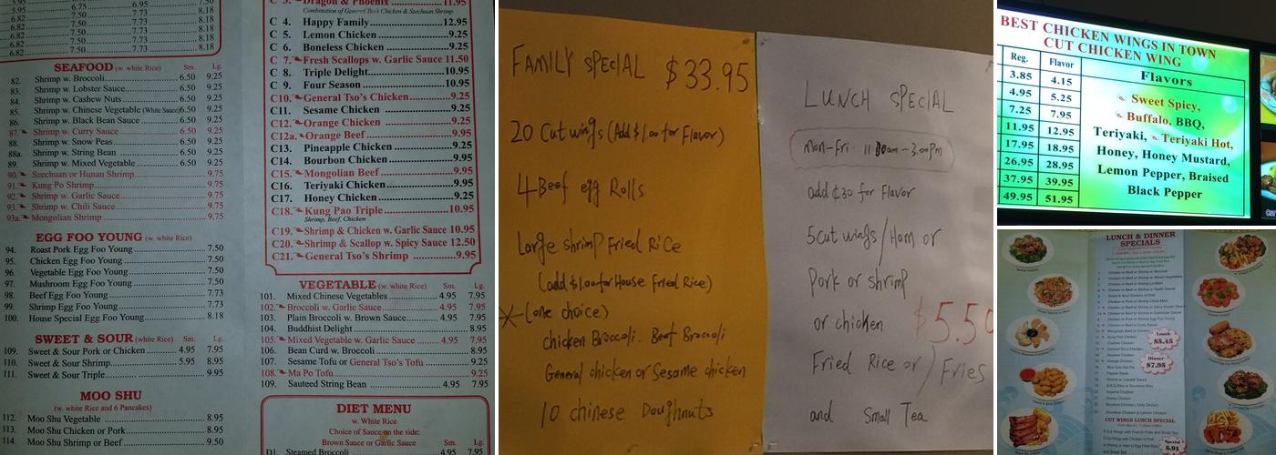 Peking Wok（Hardscrabble rd） Menu