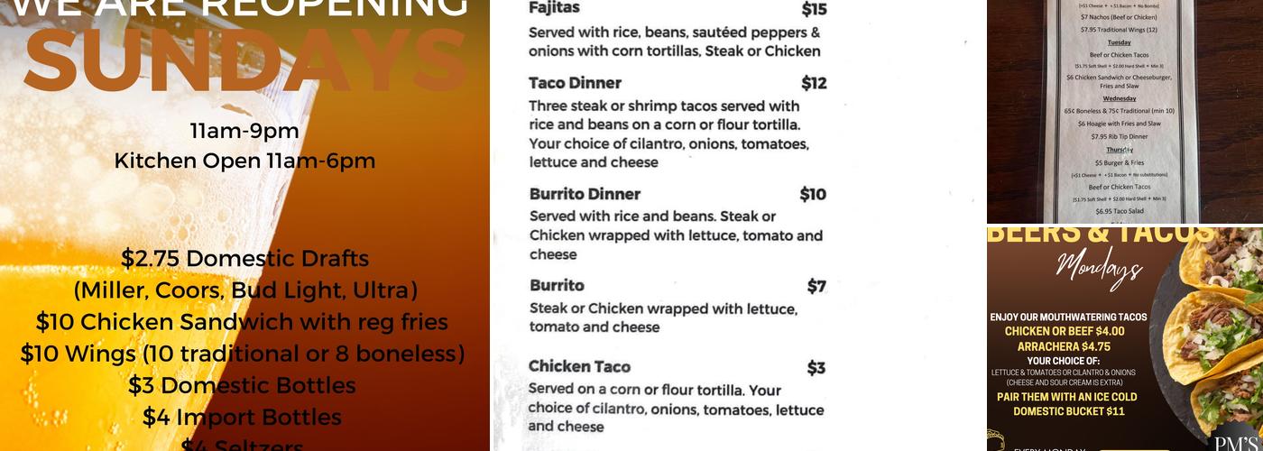 Pete Mitchell's Bar & Grill Menu