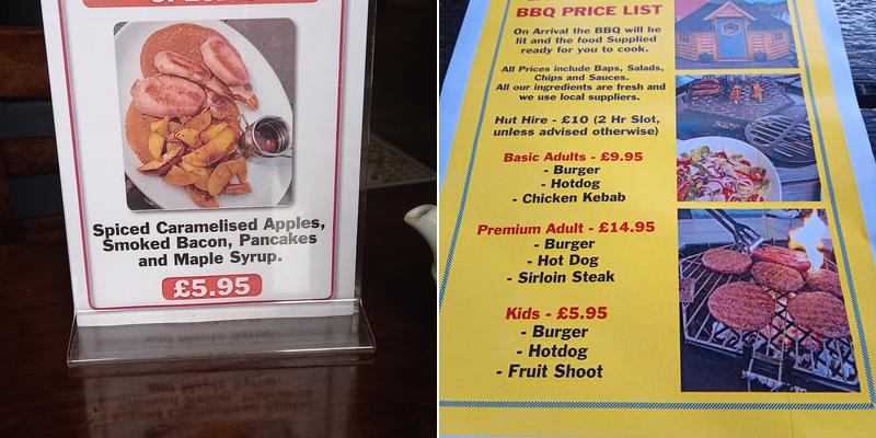 The Highway Inn Bar Menu