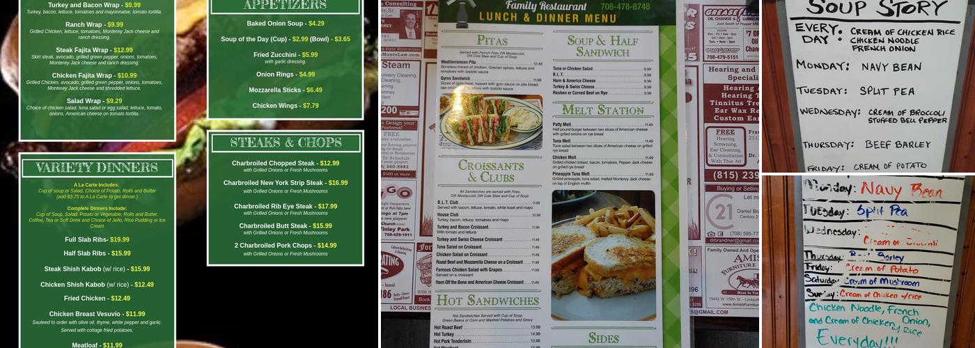 Pepper Mill Menu