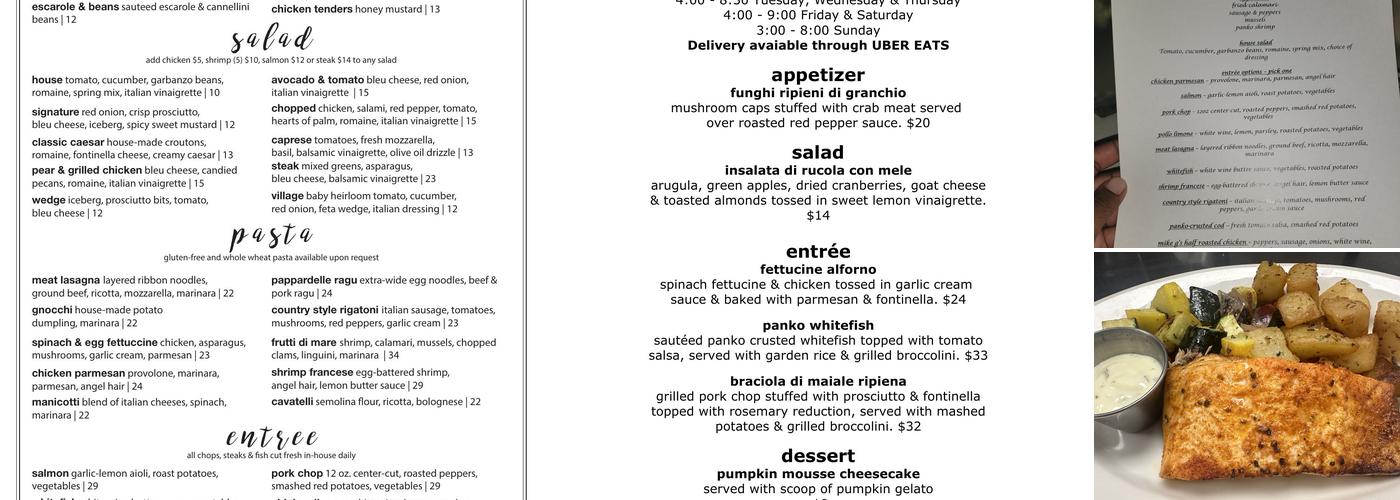 Balagio in Mokena Menu