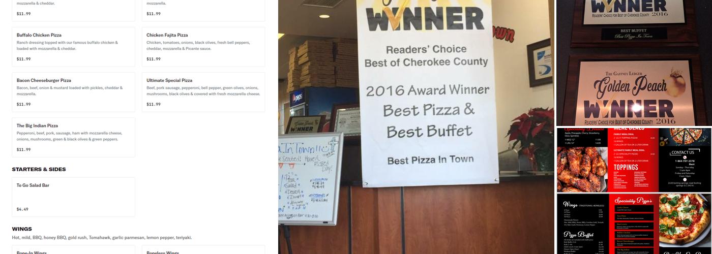 Best Pizza In Town Menu