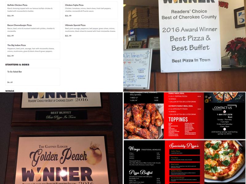 Best Pizza In Town Menu