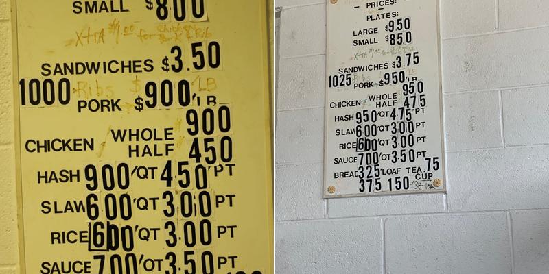 Wise Bar-B-Q House Menu