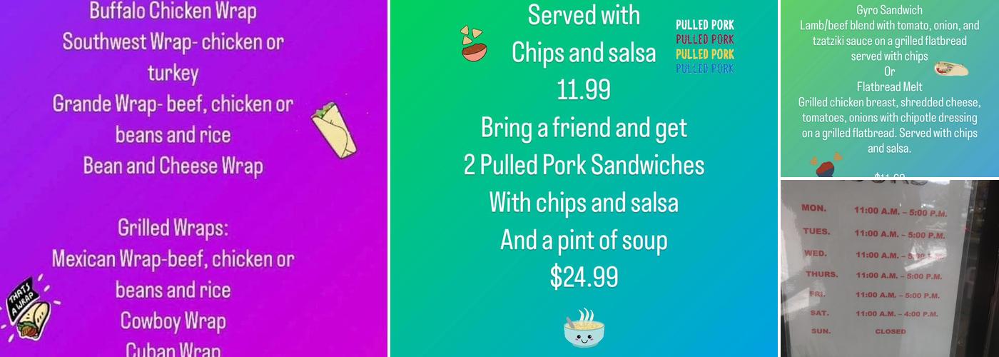 Linda's Soup Café Menu