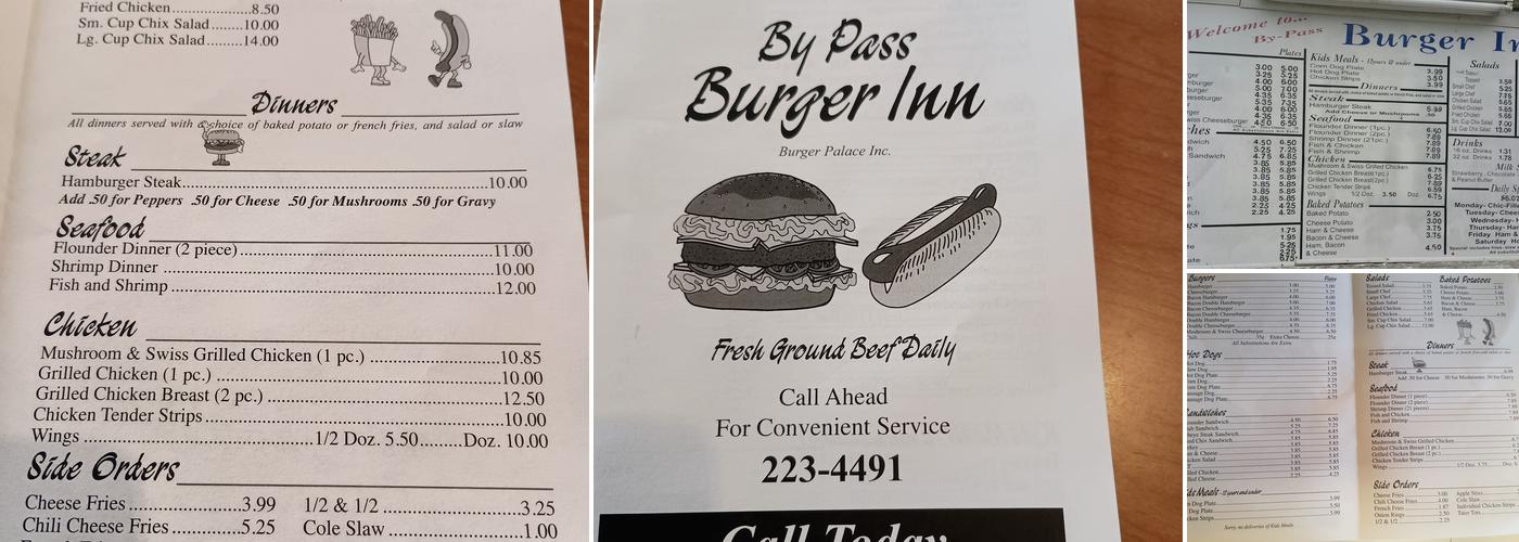 Burger Inn Inc Menu