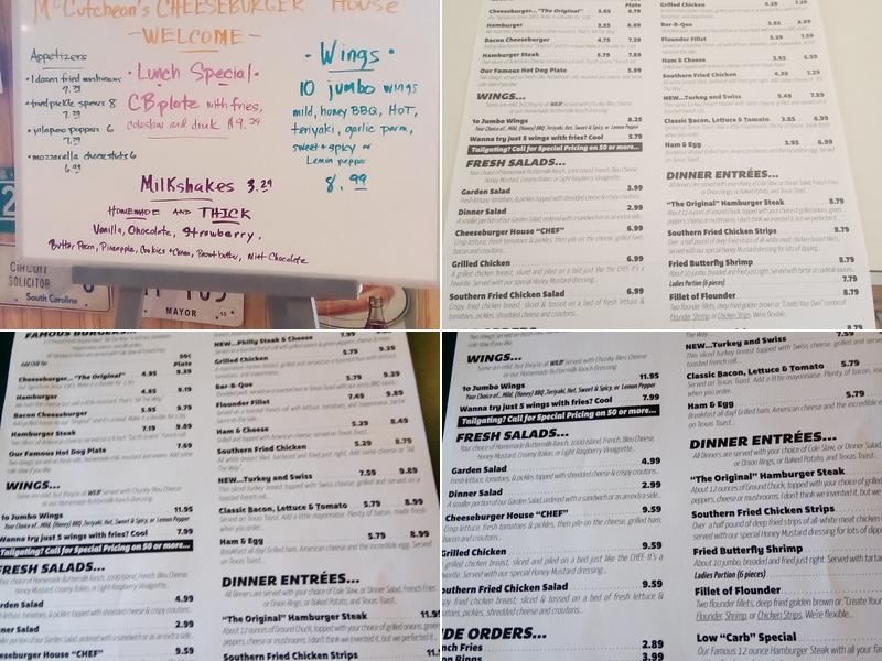 Cheeseburger House Menu