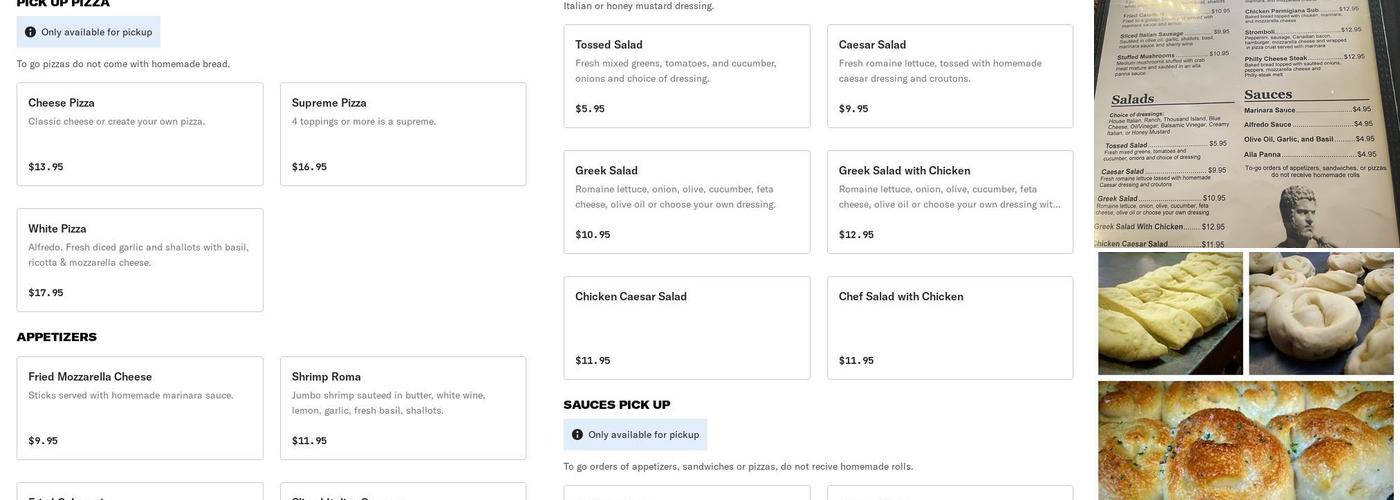 Luigi's Menu