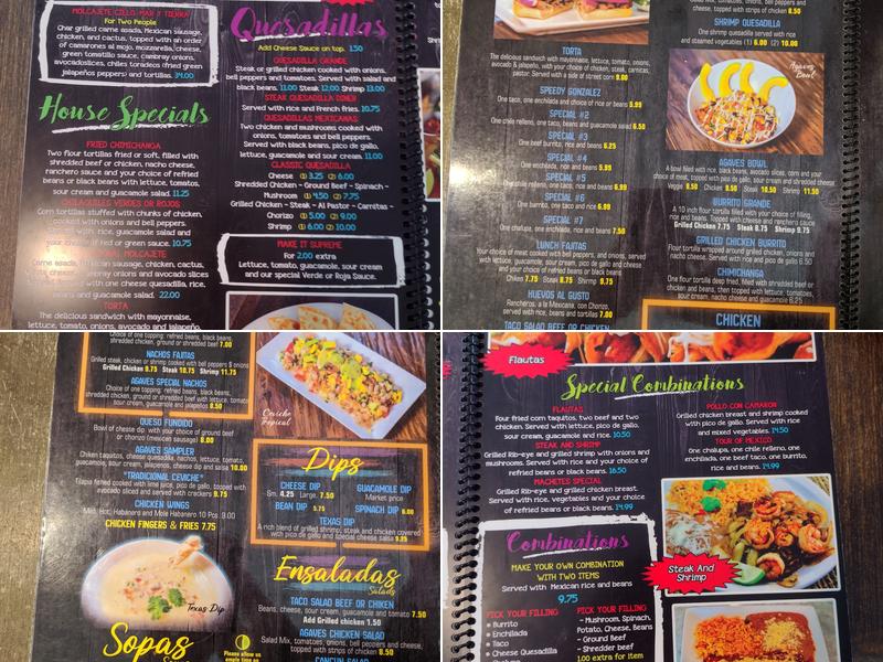 Agave Mexican Grill Menu