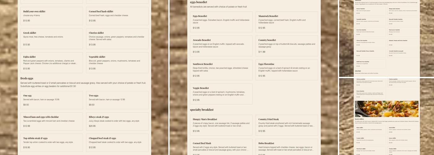 Double Yolk Pancake House and Restaurant Menu