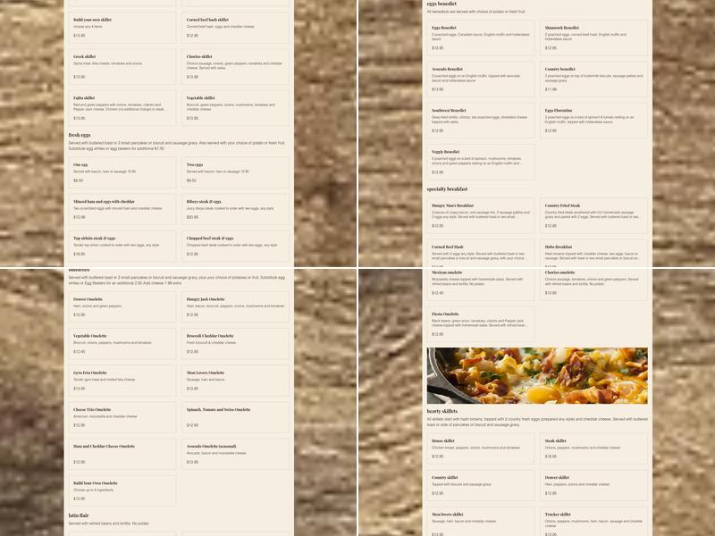 Double Yolk Pancake House and Restaurant Menu