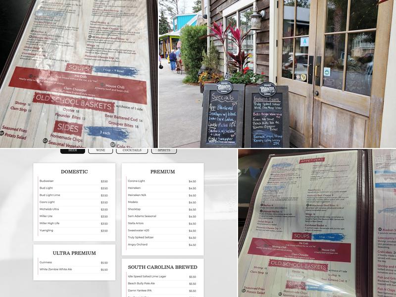 Captain Woody's Seafood Bar Menu