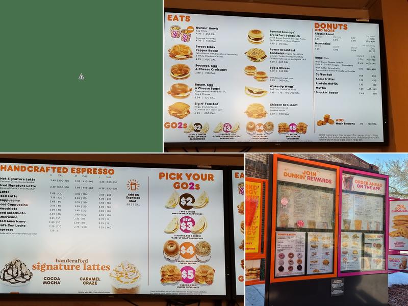 Dunkin' Menu