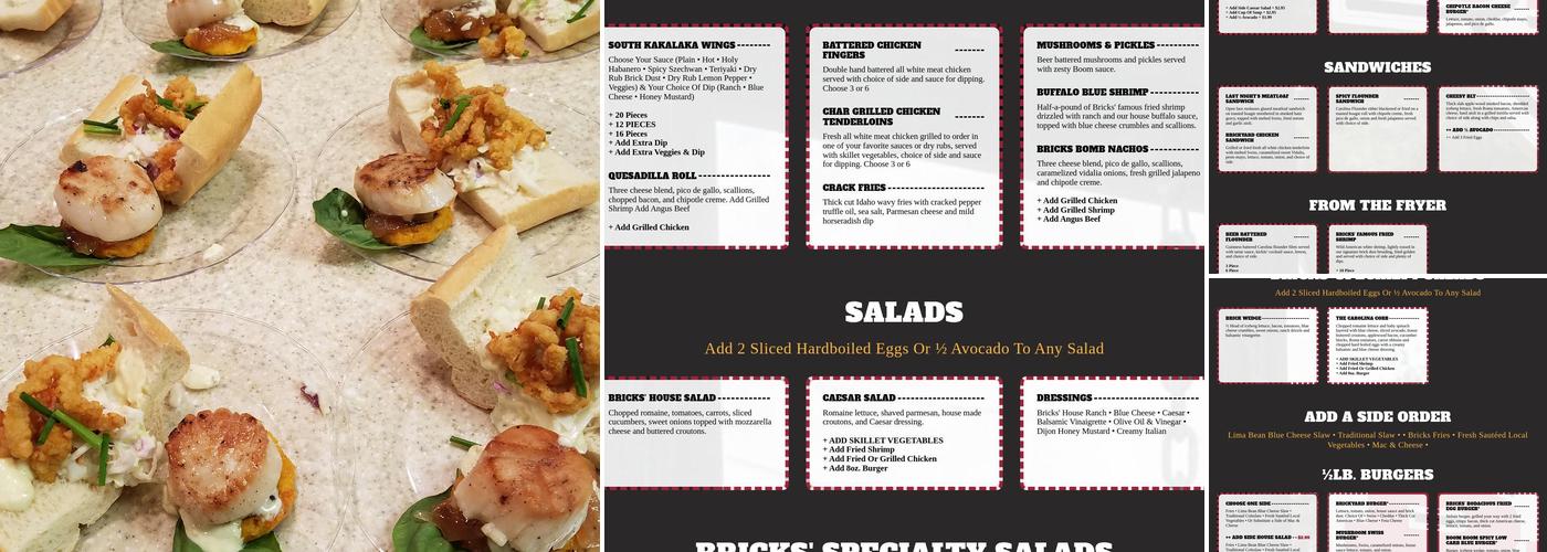 Bricks On Boundary Menu