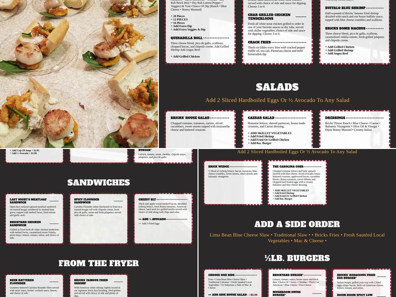 Bricks On Boundary Menu