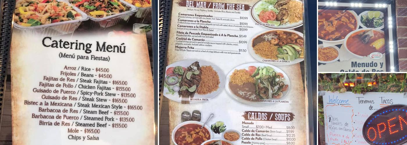 Taqueria Mexico 2000 #2 Menu