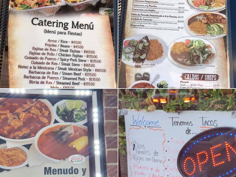 Taqueria Mexico 2000 #2 Menu