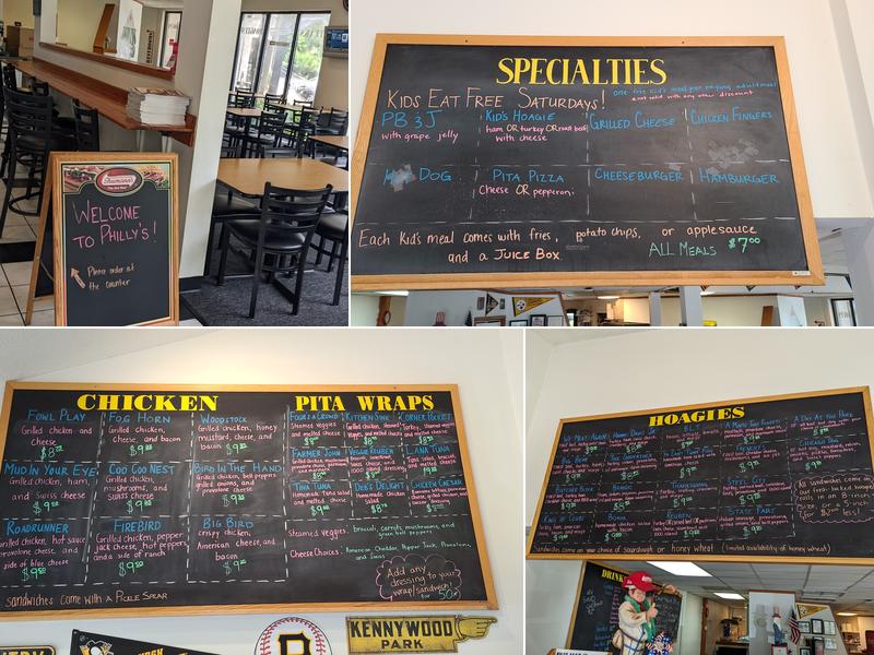 Phillys Cafe & Deli Menu