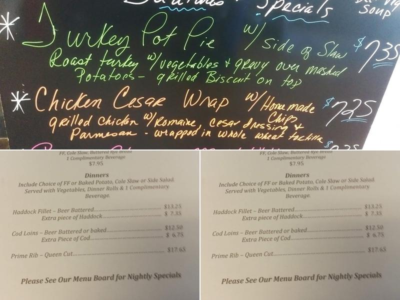County Line Cafe Menu