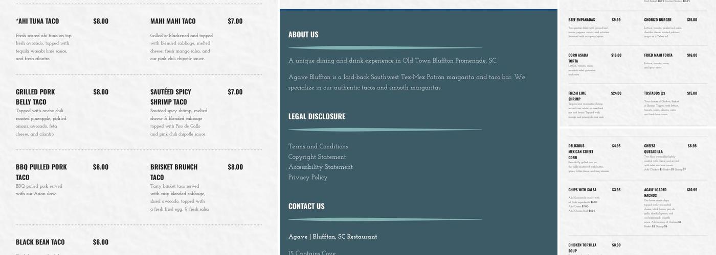 Agave Sidebar Menu
