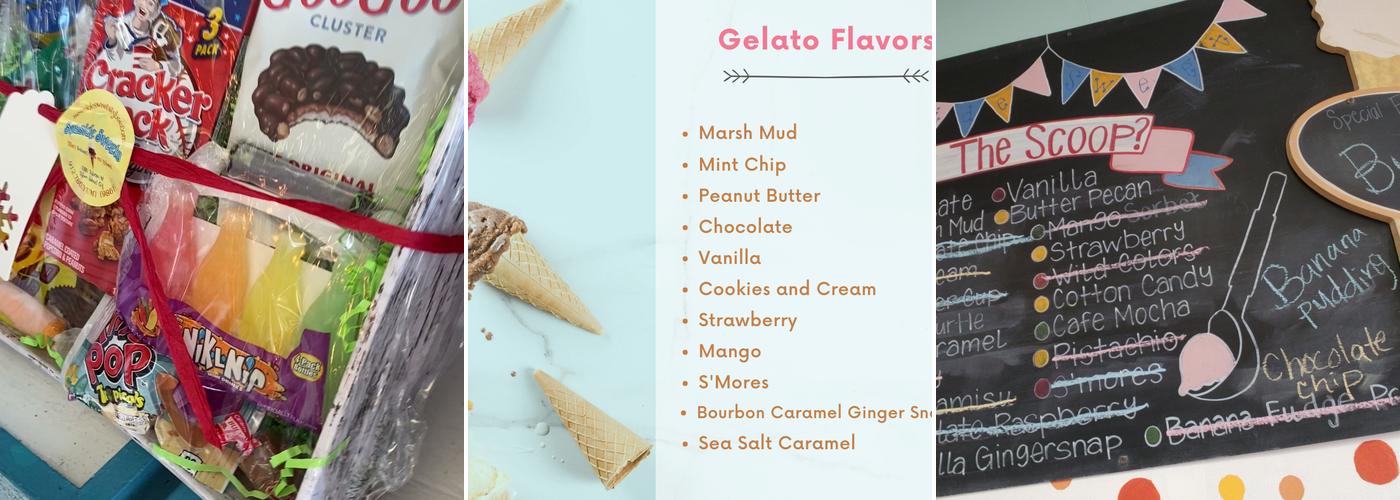Seaside Sweets Menu