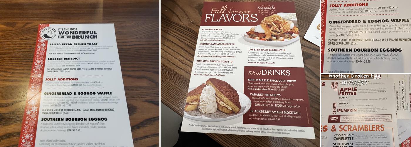 Another Broken Egg Cafe Menu