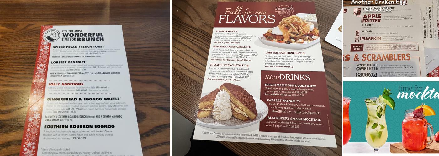 Another Broken Egg Cafe Menu