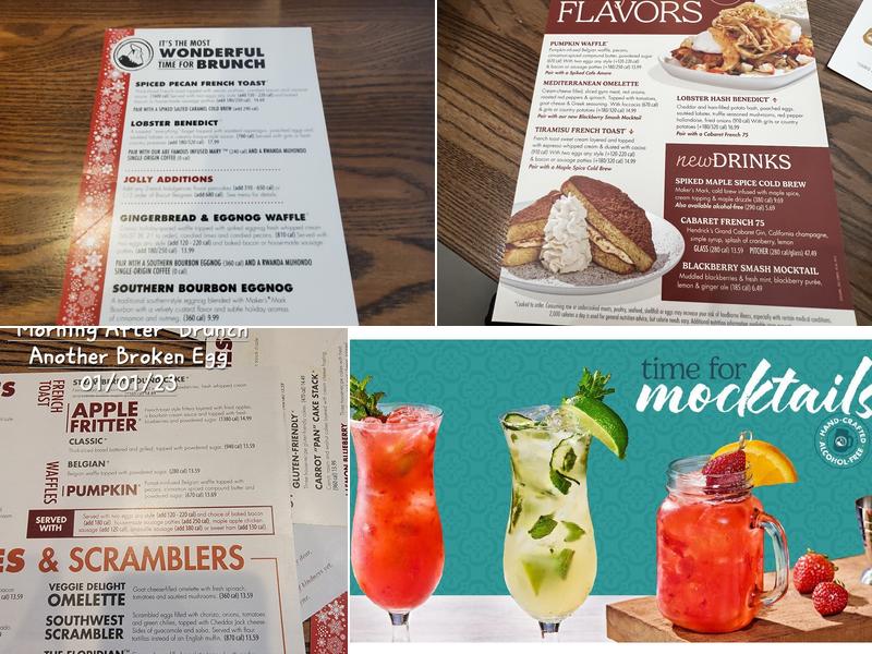 Another Broken Egg Cafe Menu