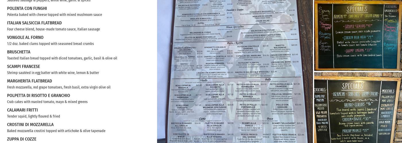 La Dolce Vita Della Piazza Ristorante Menu