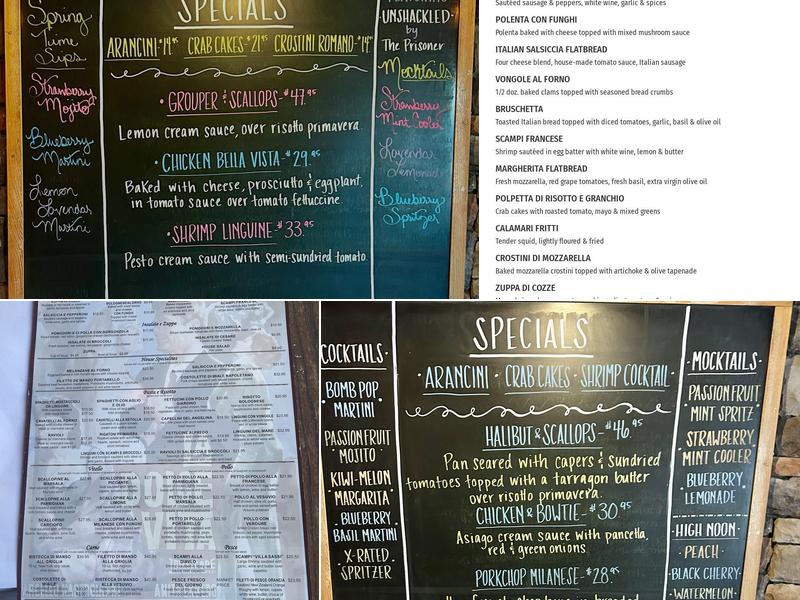 La Dolce Vita Della Piazza Ristorante Menu